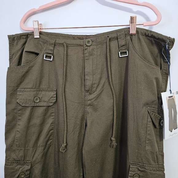 NWT Angel Kiss 8 pocket Parachute Cargo Pant 100% cotton - Picture 4 of 7
